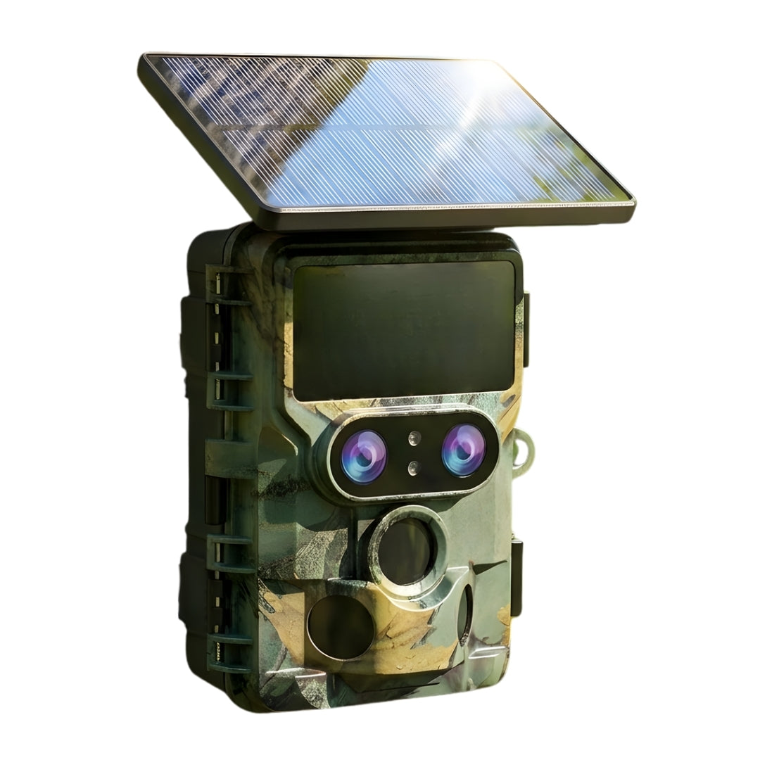 VANRAKSHAK SOLAR PRO 4K TRAIL CAMERA TRAP | 60MP, SONY SENSOR, DUAL CAMERA, NIGHT VISION, IP66 | WILDLIFE & SECURITY
