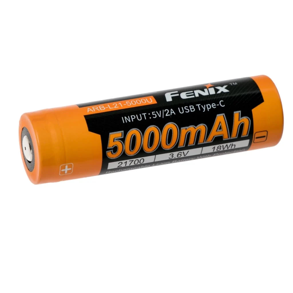 FENIX 21700 LITHIUM-ION BATTERY ARB-L21-5000MAH-USB-C BIS APPROVED