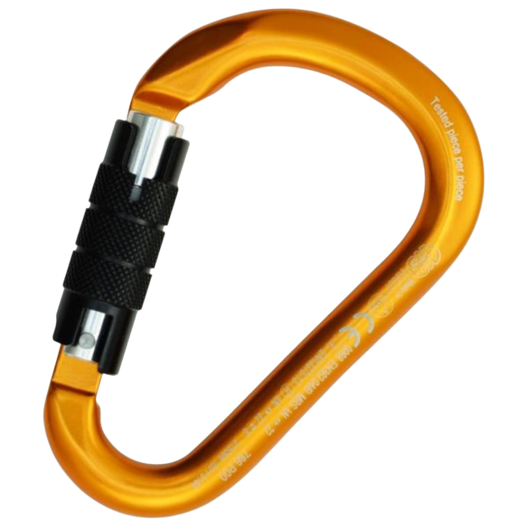 KONG HMS ALU TWIST LOCK CARABINER-ORANGE - Stepin Adventure #