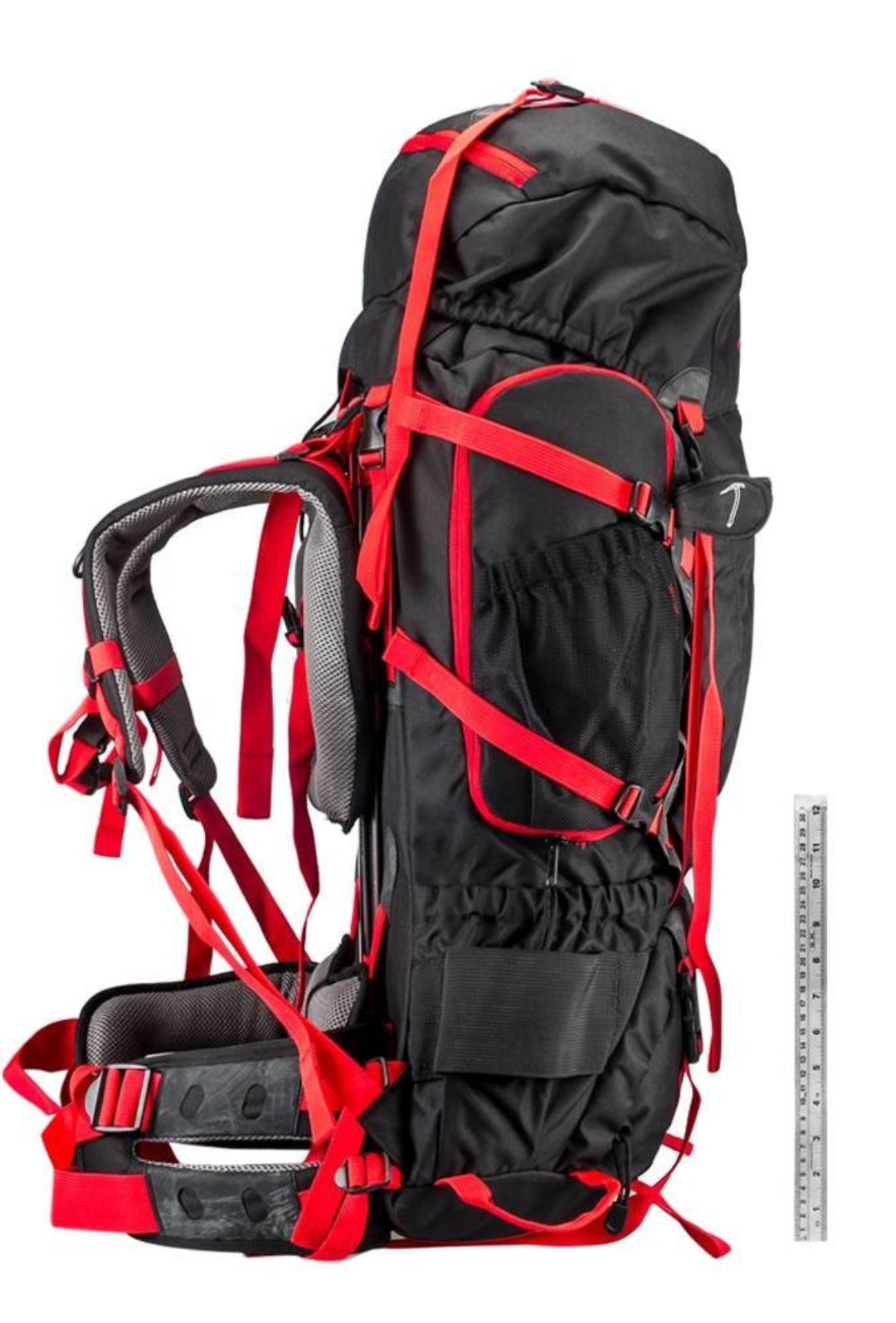 CLIFF CLIMBER EVEREST 80L BACKPACK-RED/BLACK