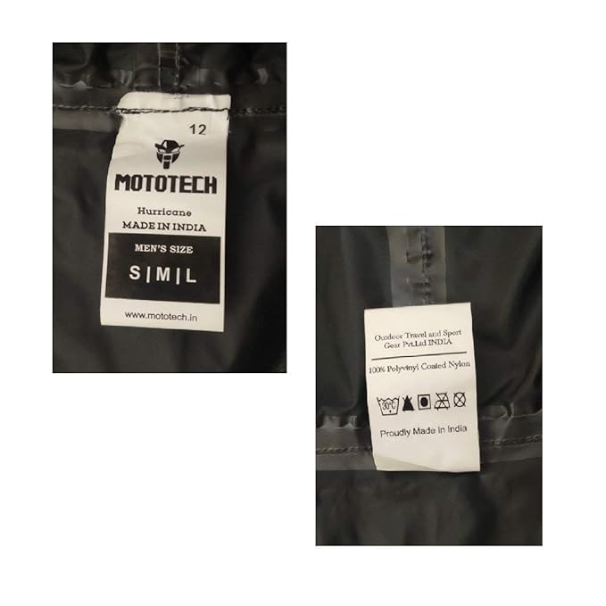 MOTOTECH HURRICANE RAIN COVER-BLACK - Stepin Adventure