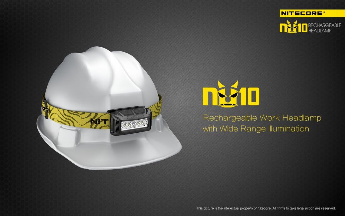 NITCORE NU10 RECHARGEABLE HEADLAMP 160 LUMENS - Stepin Adventure #