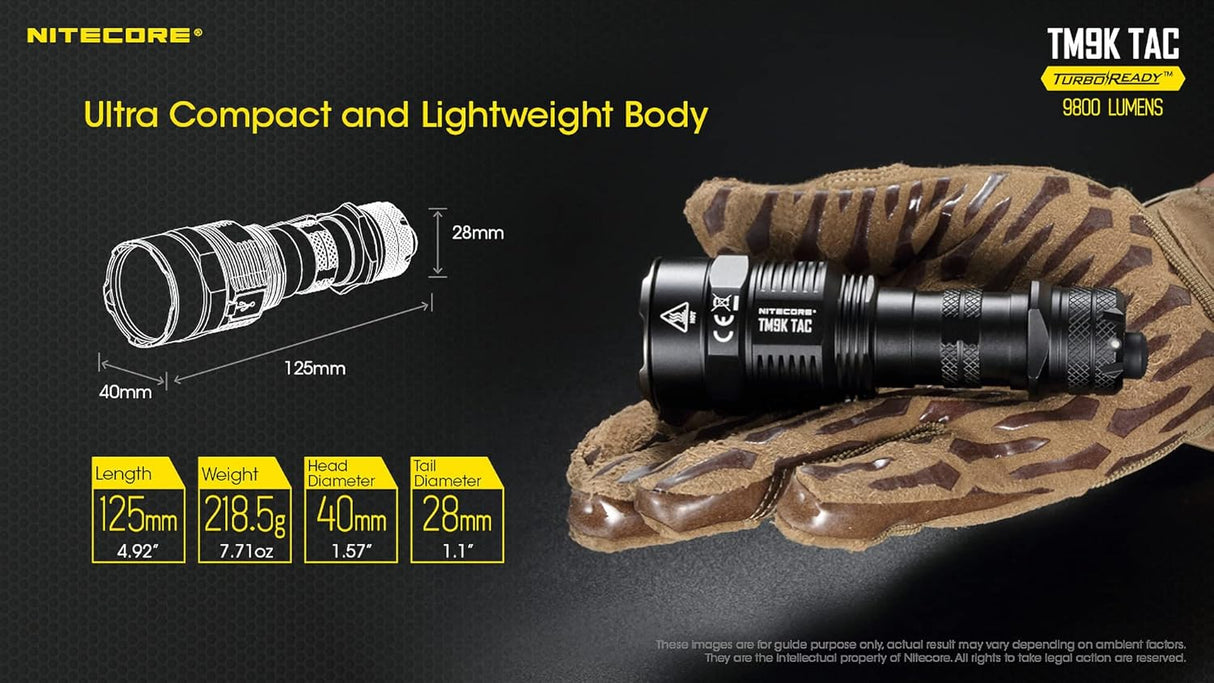 NITECORE TM9K RECHARGEABLE 9800 LUMENS - Stepin Adventure #