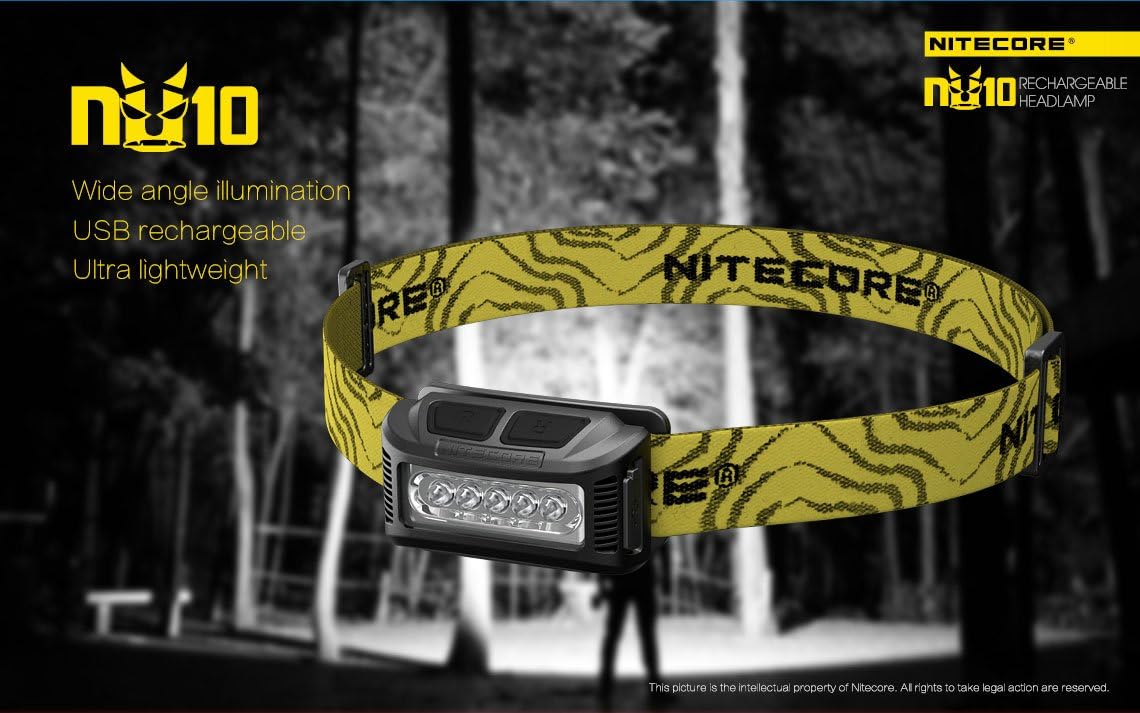 NITCORE NU10 RECHARGEABLE HEADLAMP 160 LUMENS - Stepin Adventure #