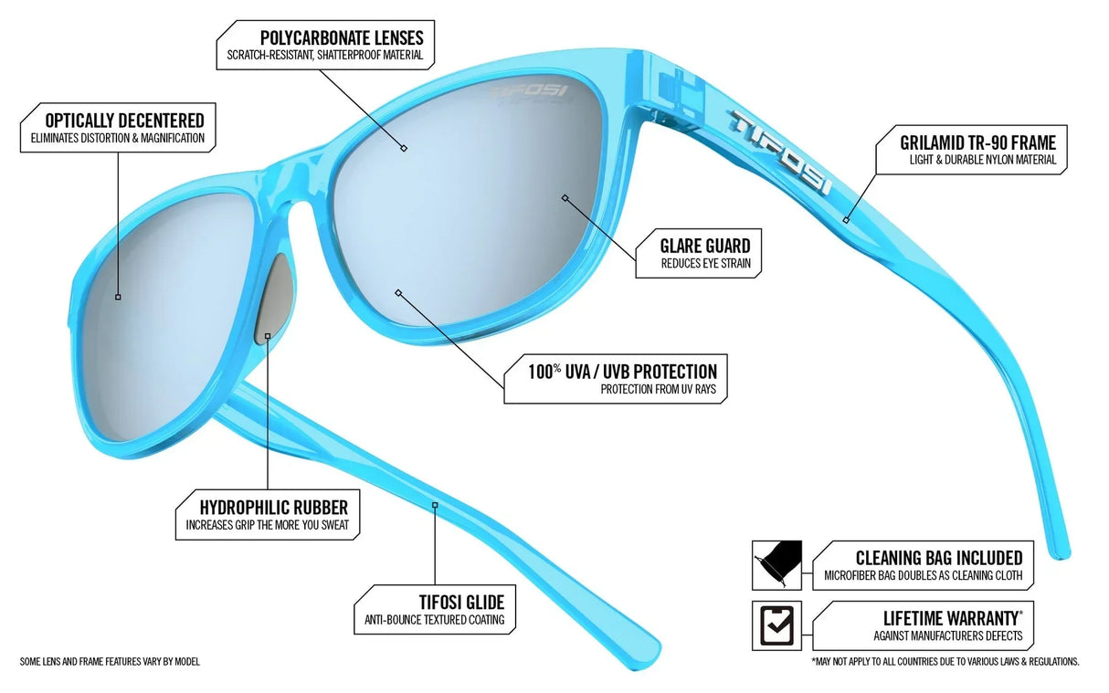 TIFOSI SWANK SATIN BLACK POLARIZED SUNGLASS - Stepin Adventure #