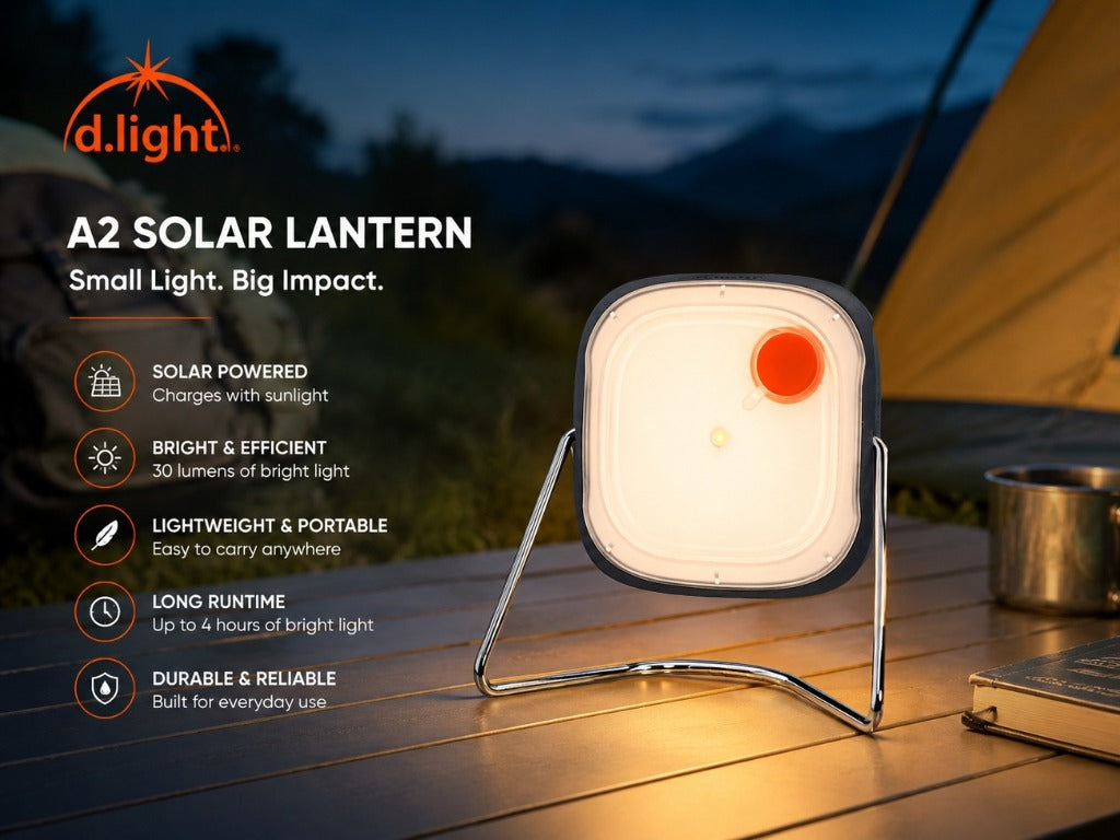 DLIGHT A2 RECHARGEABLE SOLAR LANTERN | PORTABLE SOLAR EMERGENCY LIGHT FOR HOME & CAMPING