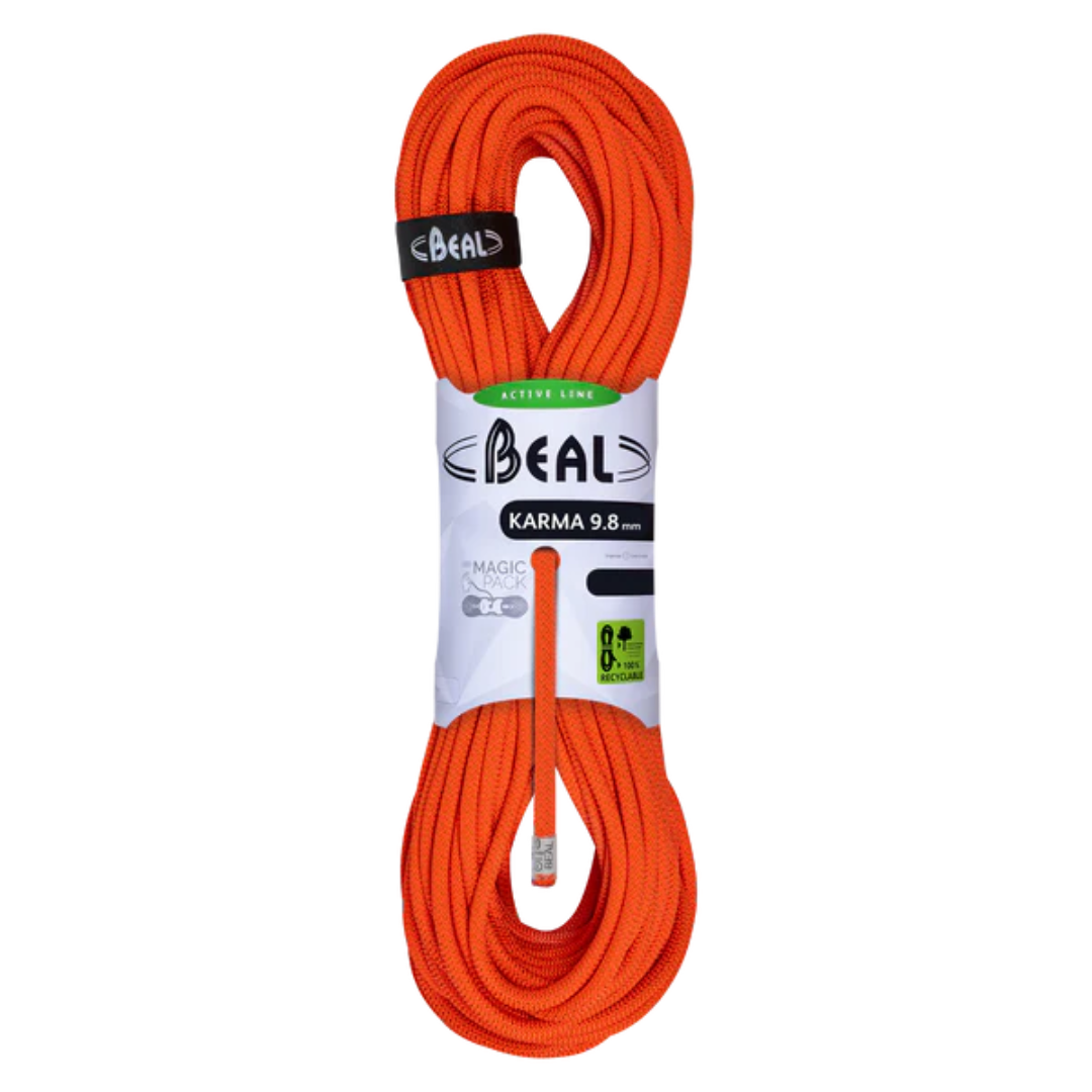 BEAL ROPE KARMA 9.8MM SOLID ORANGE - Stepin Adventure #