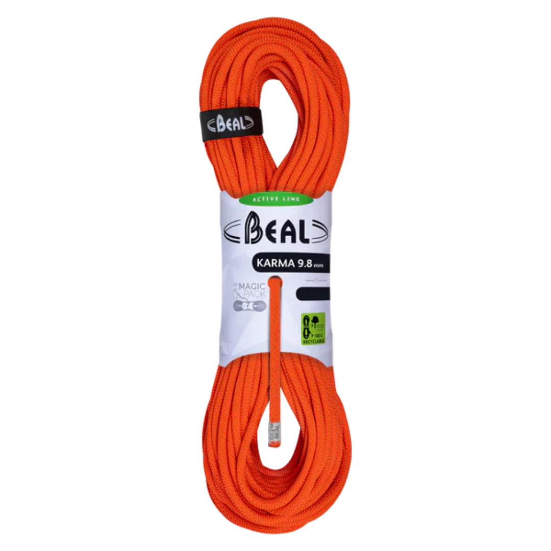 BEAL ROPE KARMA 9.8MM SOLID ORANGE - Stepin Adventure #