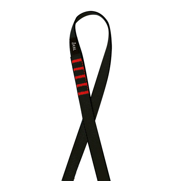 FLAT SLINGS 18MMx120CMx5 BLACK - Stepin Adventure #