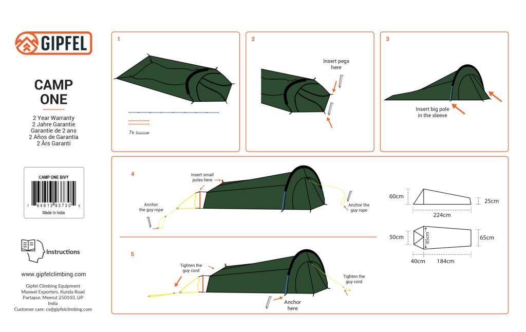 GIPFEL ONE BIVY TENT