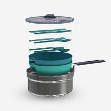 CAMPING COOK SET STAINLESS STEEL MH100 2 PERSON(1.6L) - Stepin Adventure #