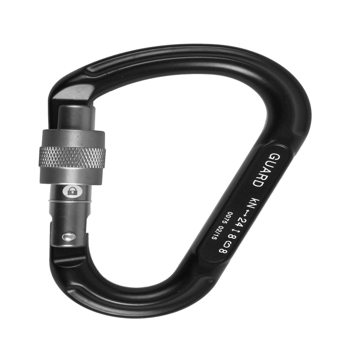 EDELWEISS(EWS) GUARD HMS SCREW GATE CARABINER -BLACK - Stepin Adventure #