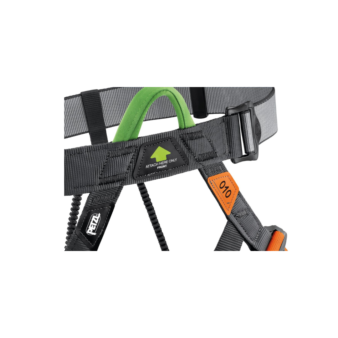 PETZL GYM HARNESS -GREY /ORANGE - Stepin Adventure #