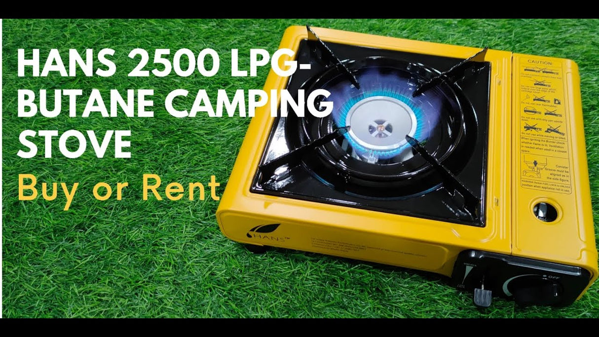 HANS PORTABLE STOVE DUAL OPERATION YELLOW - Stepin Adventure #