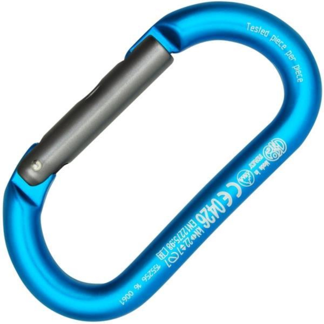 KongOvalAluStraightCarabiner-BLUE