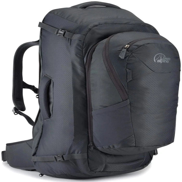 LOWE ALPINE ADVENTURE TRAVEL VOYAGAR 70+15 BACKPACK-BLACK - Stepin Adventure