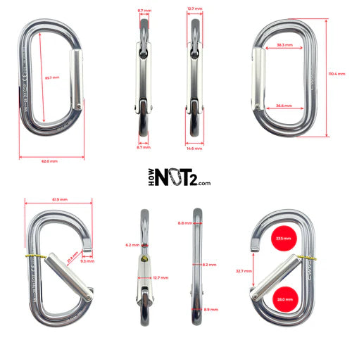 CAMP CARABINER-2126 OVAL XL PLAIN GATE