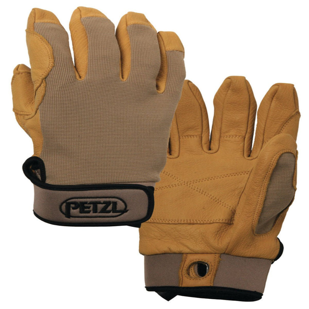 PETZL CORDEX TAN GLOVES(S)-YELLOW