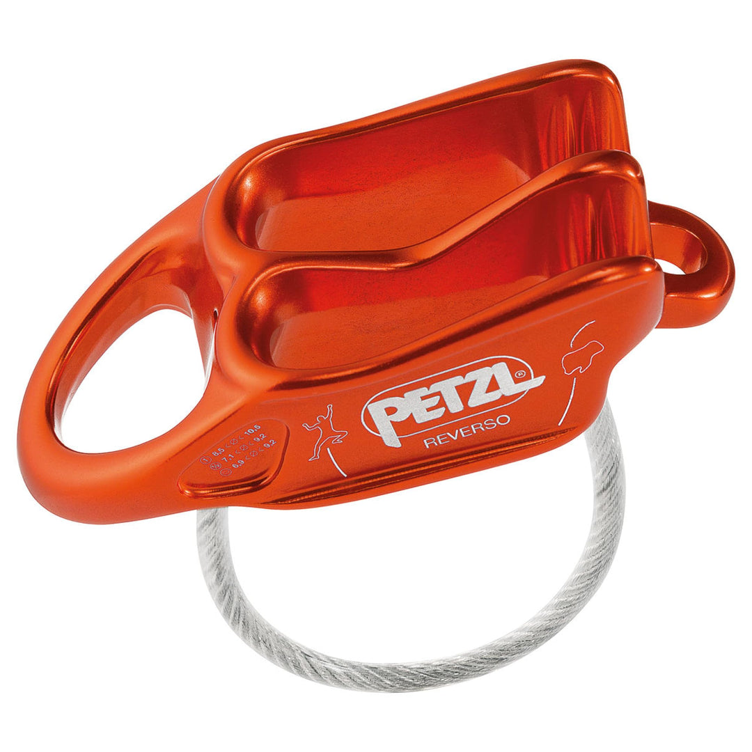PETZL REVERSO BELAY DEVICE-RED