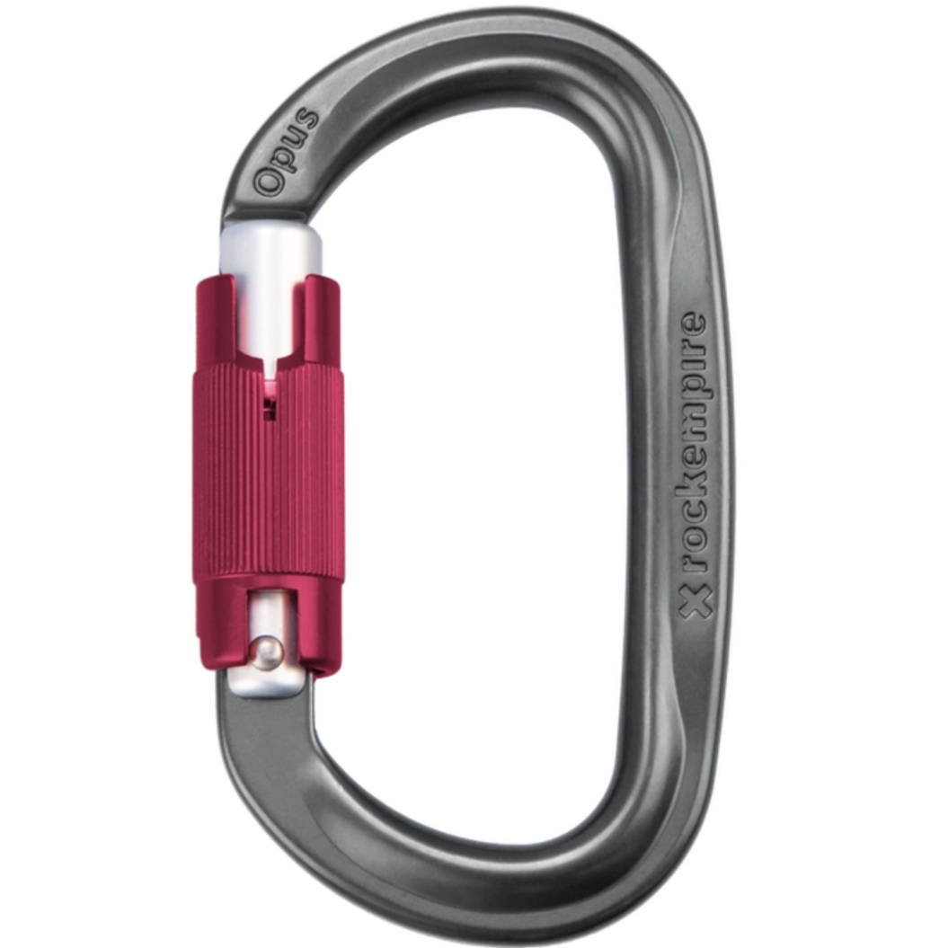ROCK EMPIRE OPUS AL TWIST LOCK CARABINER -GREY - Stepin Adventure