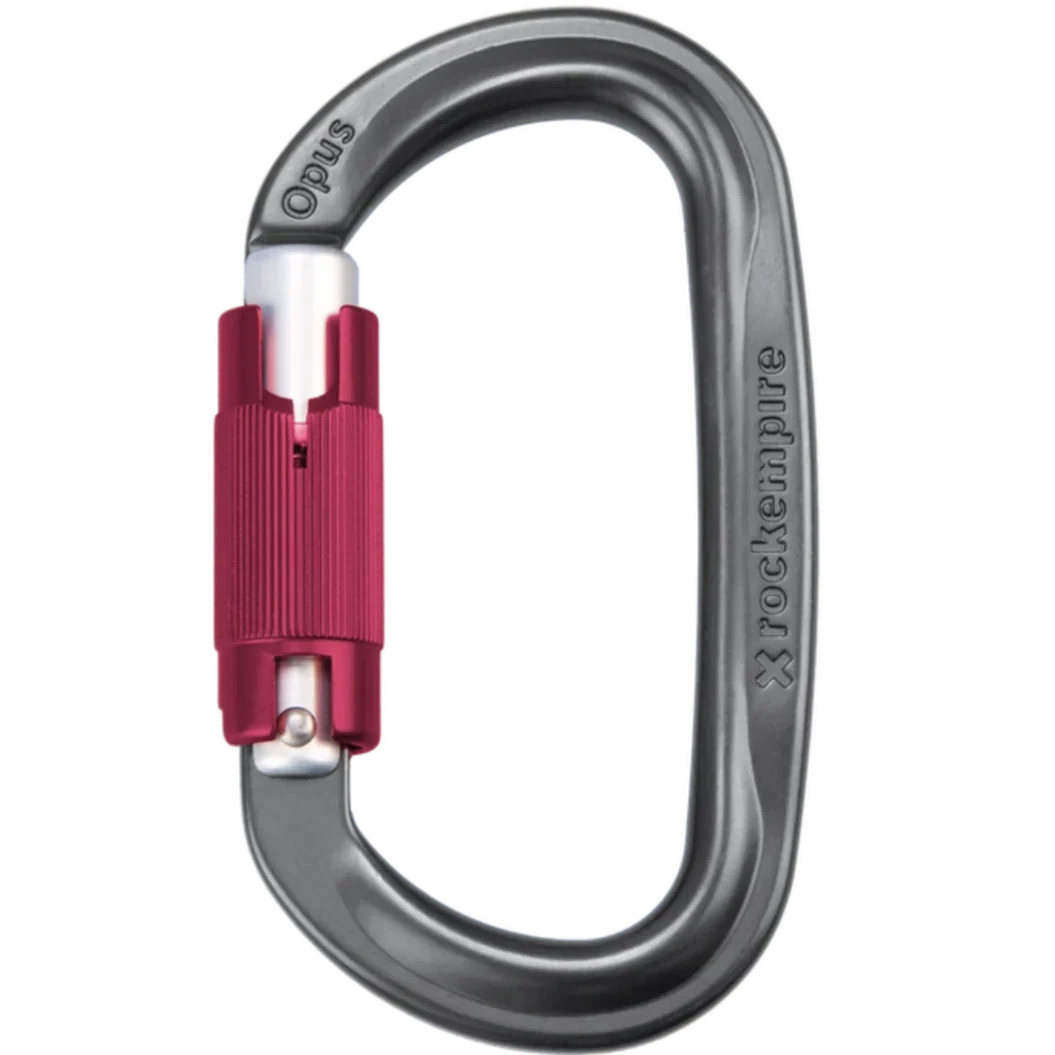 ROCK EMPIRE OPUS AL TWIST LOCK CARABINER -GREY - Stepin Adventure