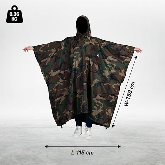 ROCKSPORT RAIN PONCHO-CAMO - Stepin Adventure