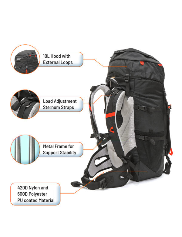 GIPFEL RANGER 50+10L BACKPACK