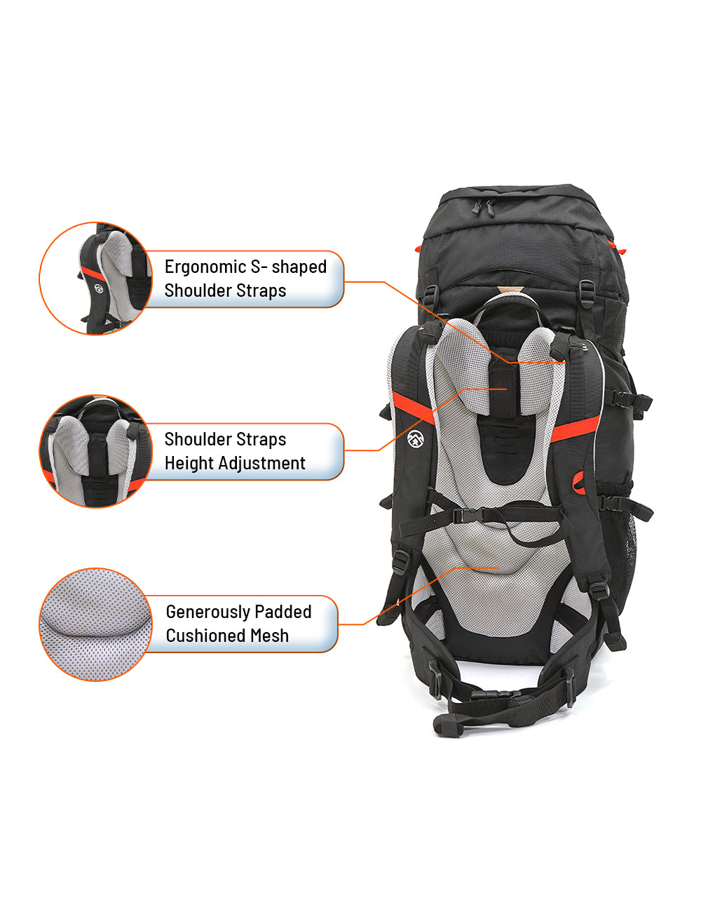 GIPFEL RANGER 50+10L BACKPACK
