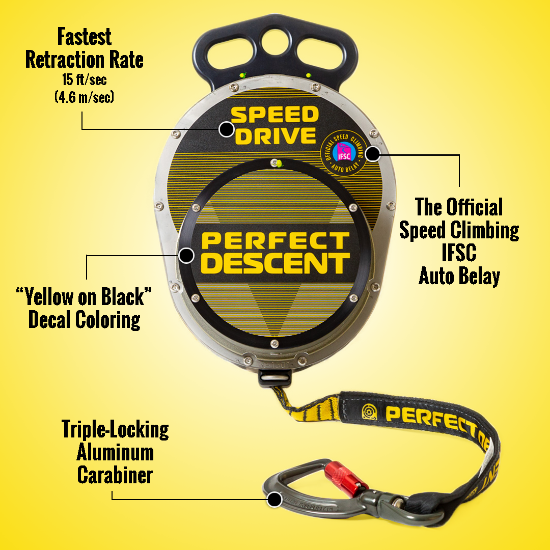 PERFECT DESCENT SPEED DRIVE AUTO BELAY - Stepin Adventure