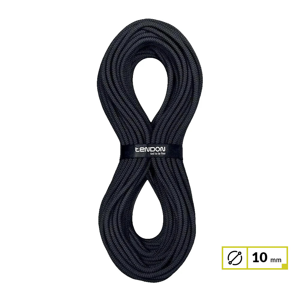 LANEX TENDON STATIC ROPE 10MM-BLACK - Stepin Adventure #