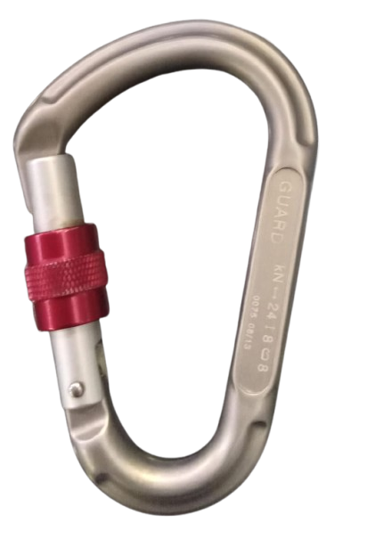 EDELWEISS GUARD HMS SCREW GATE CARABINER GREY