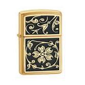 ZIPPO GOLD FLORAL FLOURISH LIGHTER - Stepin Adventure #