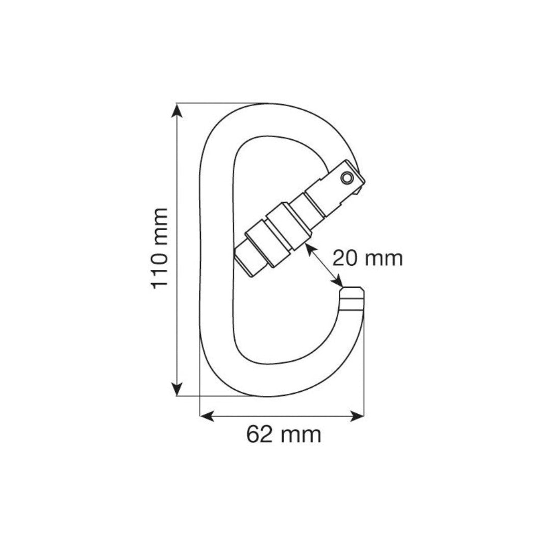 CAMP OVAL XL LOCK CARABINER