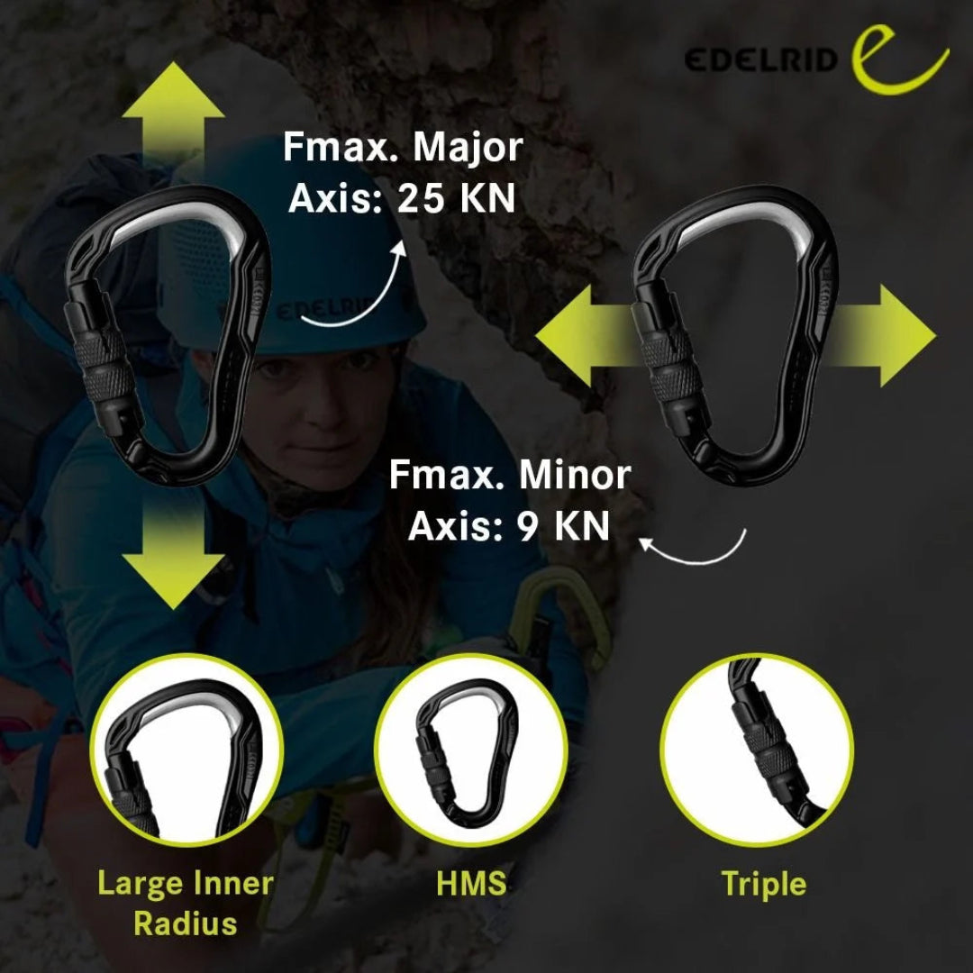 EDELRID HMS BULLETPROOF TRIPLE CARABINER NIGHT