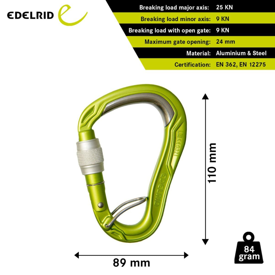 EDELRID HMS BULLETPROOF SCREW FG CARABINER - Stepin Adventure #