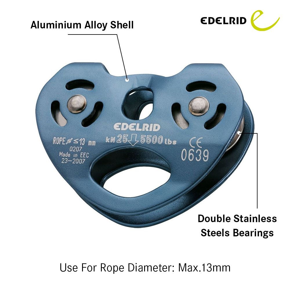 EDELRID RAIL DOUBLE PULLEY