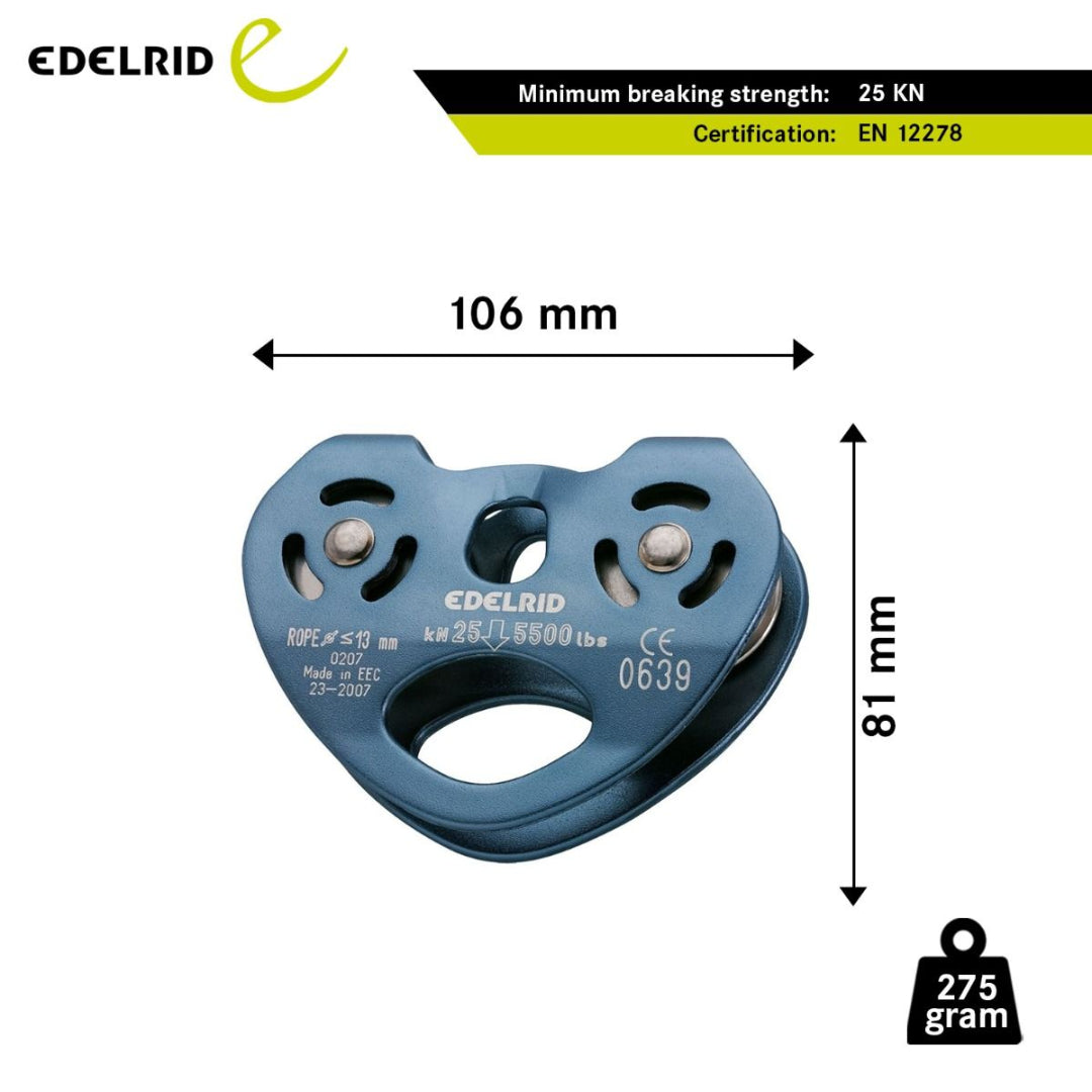 EDELRID RAIL DOUBLE PULLEY
