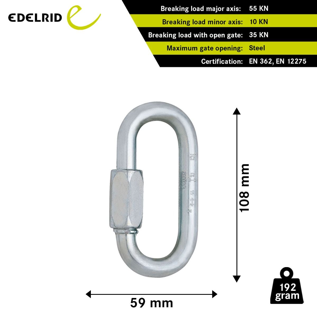 EDELRID SCREWLINK 10MM - Stepin Adventure #