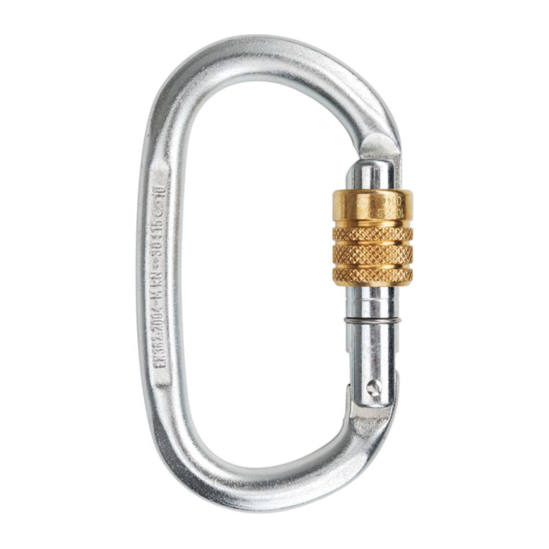 EDELRID STEEL OVAL SCREW CARABINER