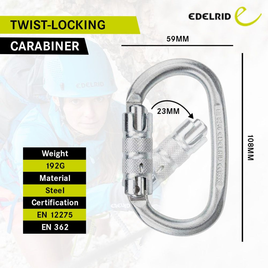 EDELRID STEEL OVAL TWIST - Stepin Adventure #