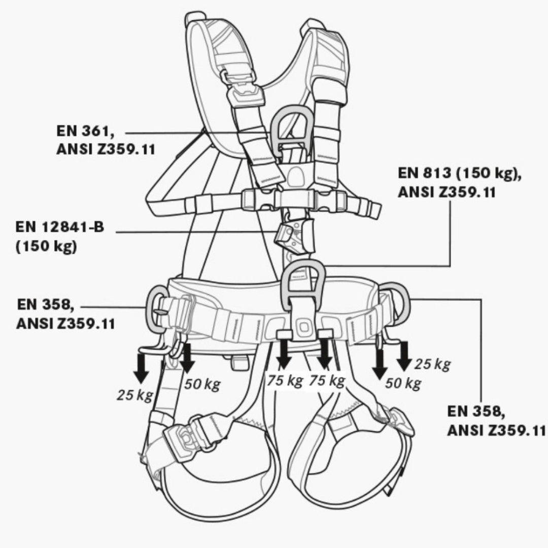 EDELRID VERTIC TRIPLE LOCK II HARNESS