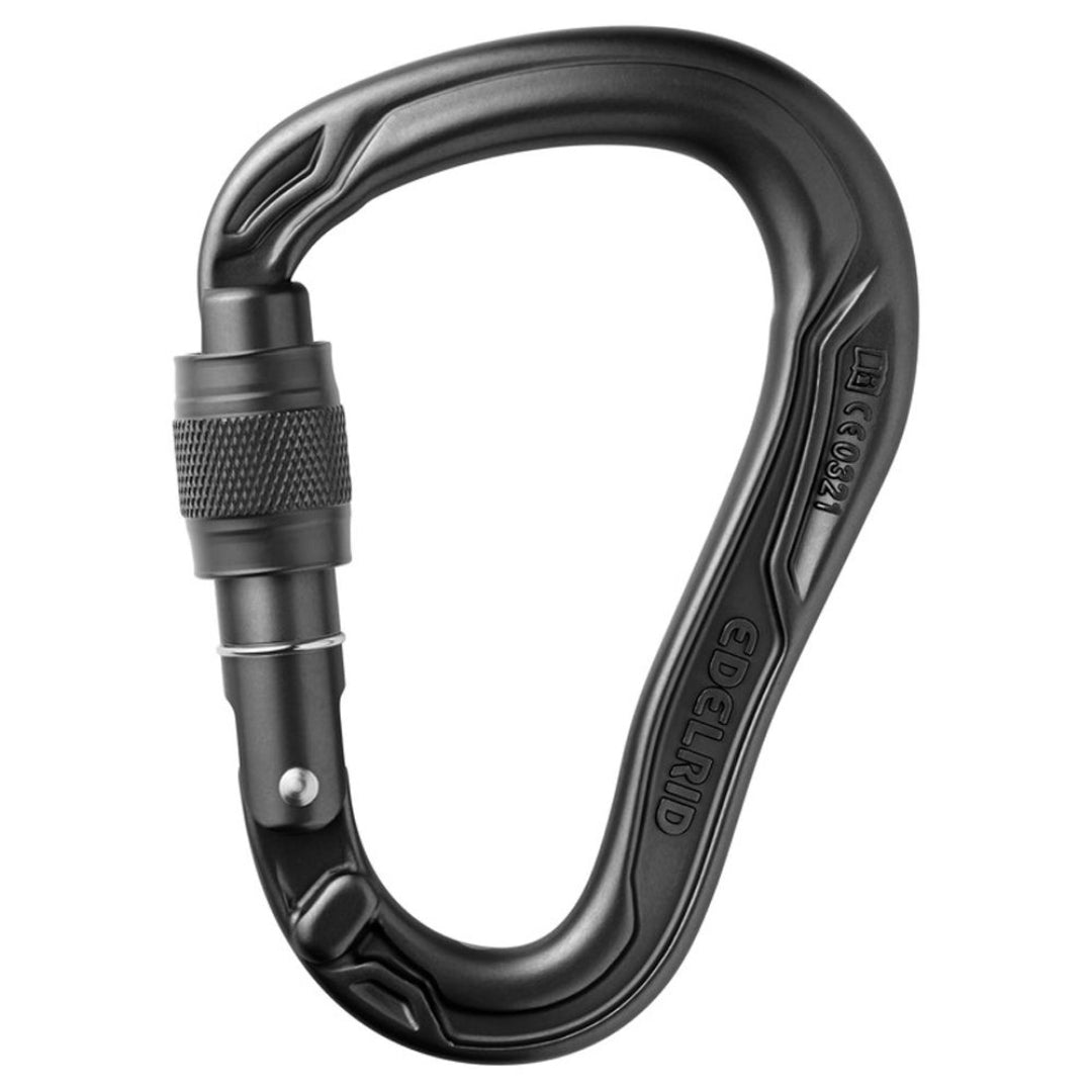 EDELRID BULLET SCREW CARABINER BLACK