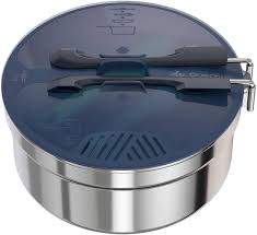 CAMPING COOK SET STAINLESS STEEL MH100 2 PERSON(1.6L) - Stepin Adventure #