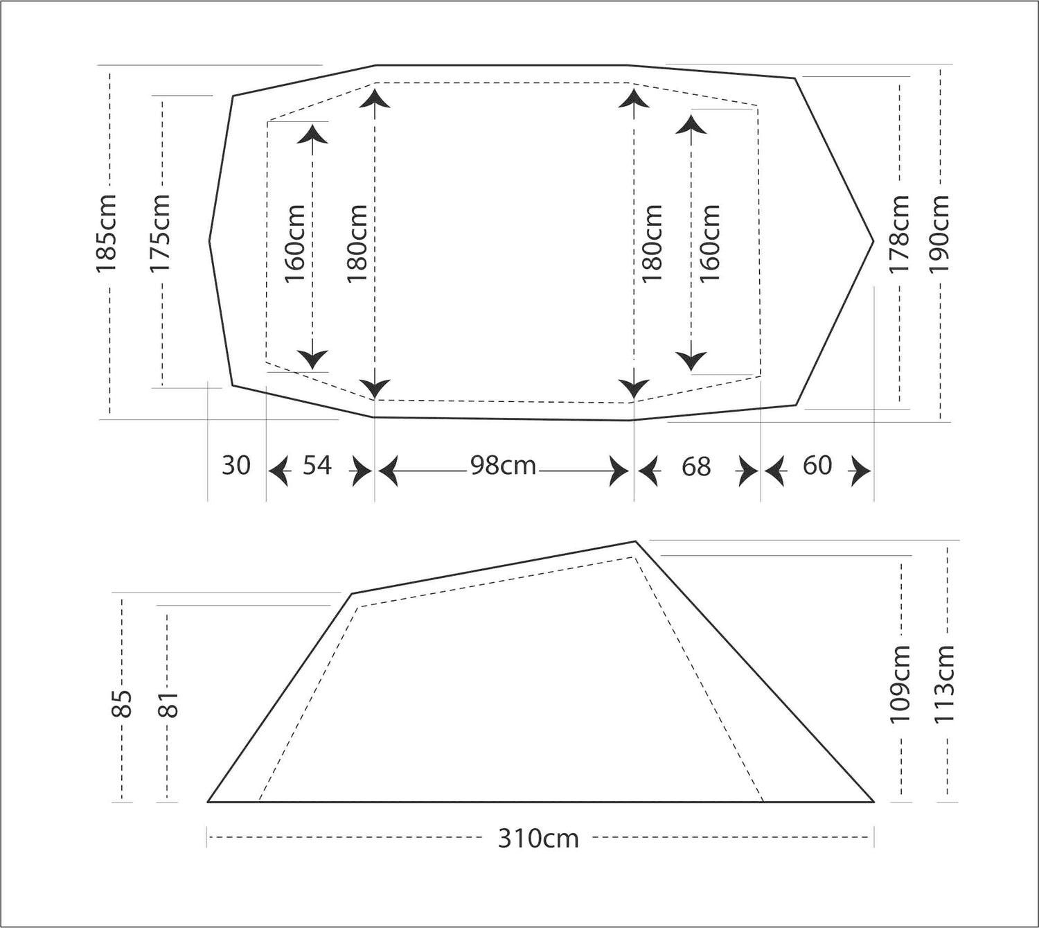 GIPFEL KRAKEN 3 – ULTRALIGHT  ( THREE-SEASON TENTS )