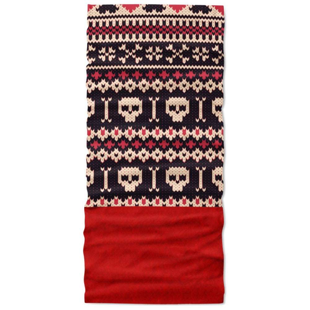 4FUN POLARTEC SKULL RED BLACK