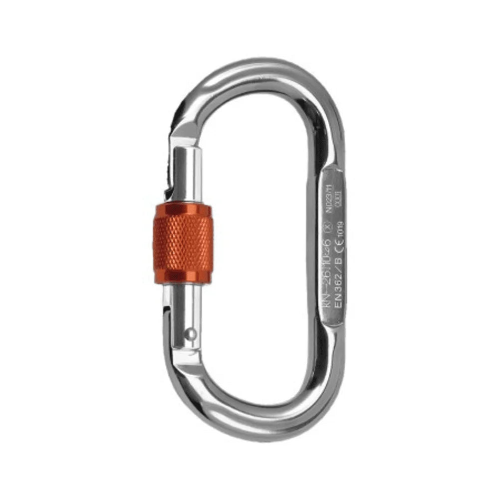 ROCK EMPIRE OPUS AI OVAL SCREW CARABINER-GREY
