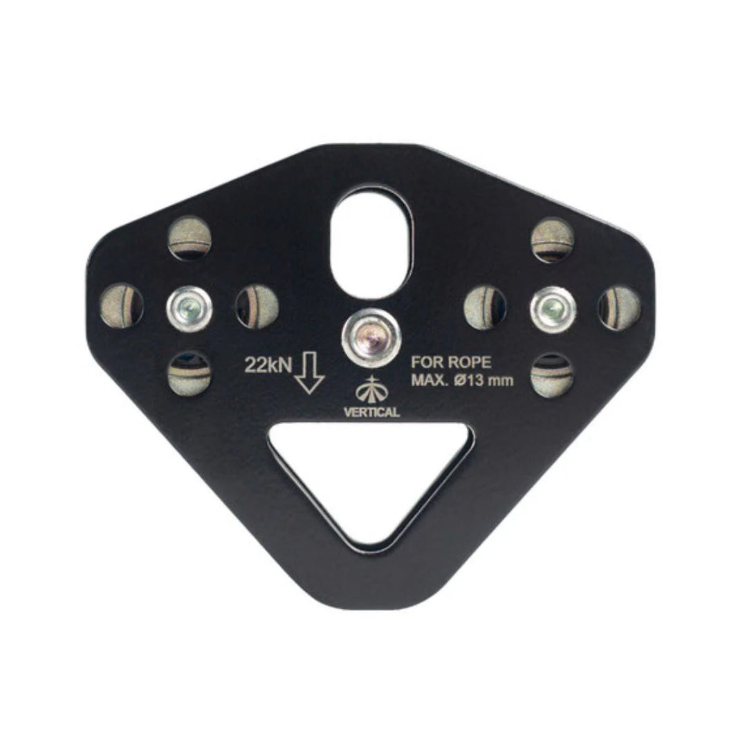 VERTICAL TANDEM DOUBLE PULLEY 22KN-BLACK