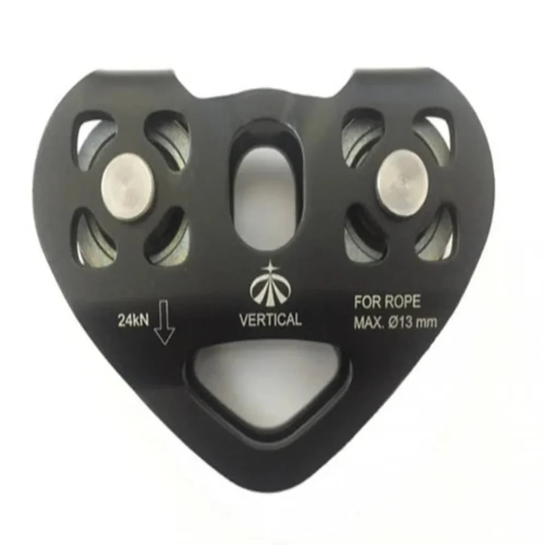 VERTICAL TANDEM DOUBLE PULLEY 24KN-BLACK
