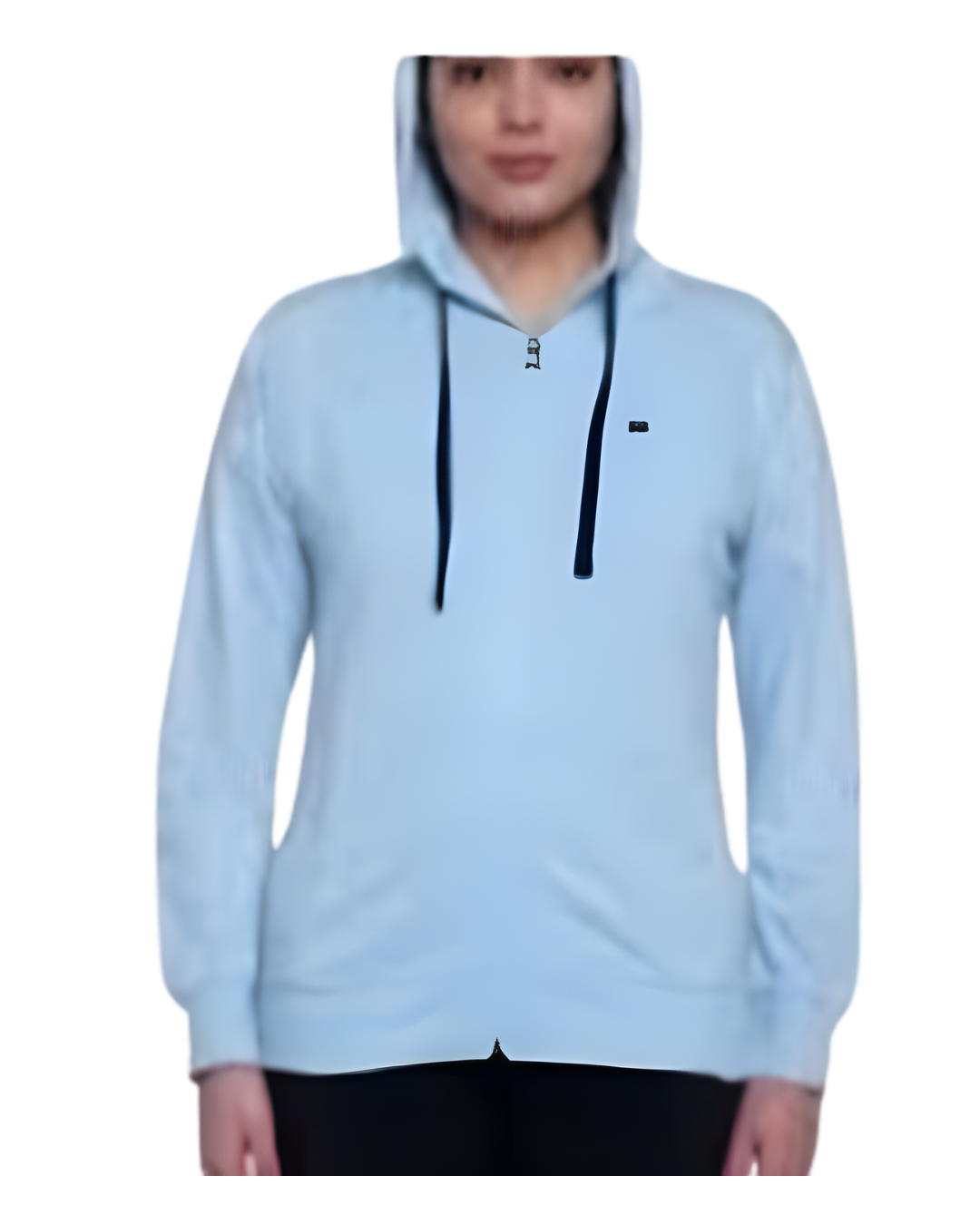 WILDCRAFT WOMENS ZIP SWEAT SHIRT-MEL BLUE-XL