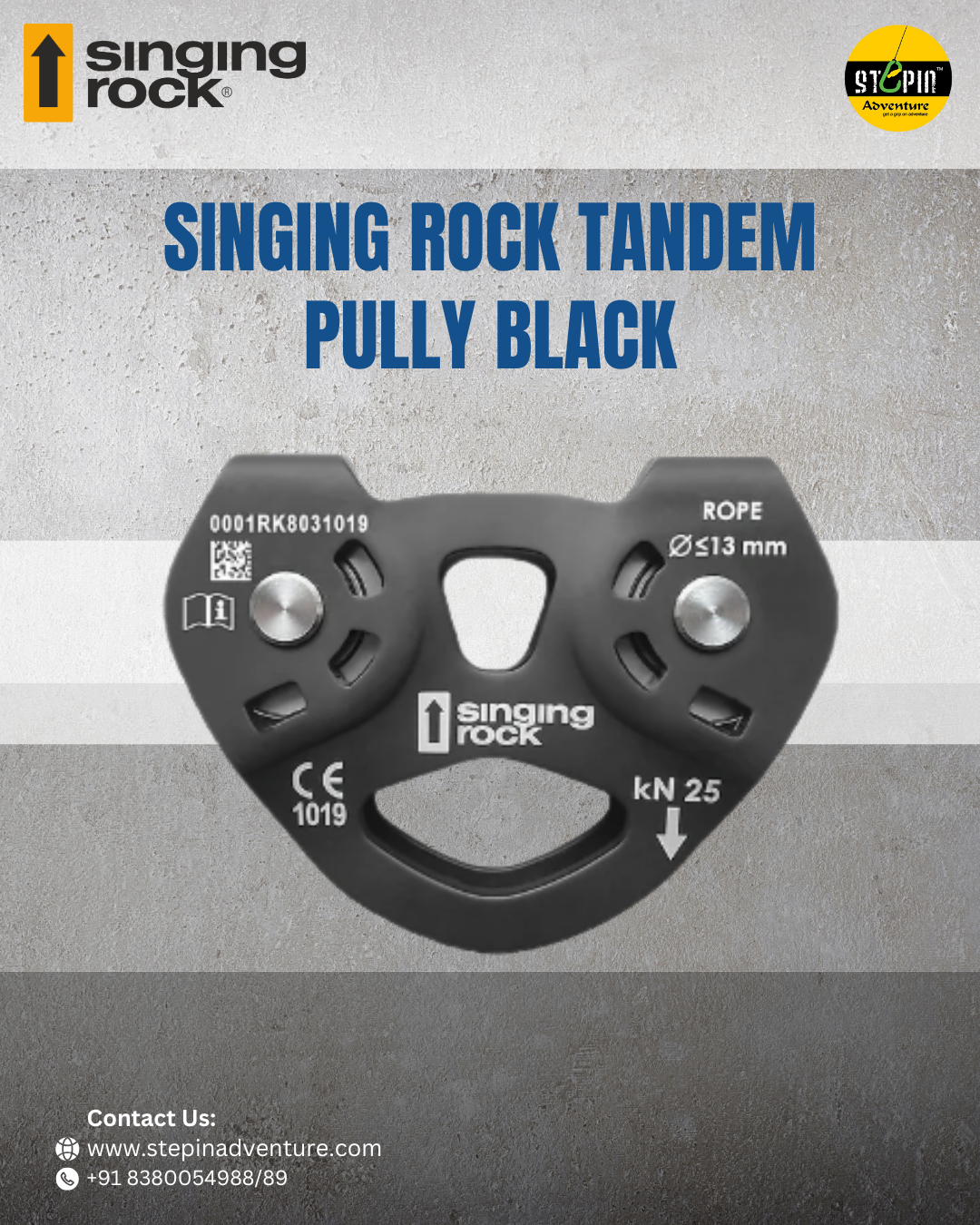 SINGING ROCK TANDEM PULLEY BLACK: The Ultimate Solution for Smooth, Safe & Efficient Rope Movement